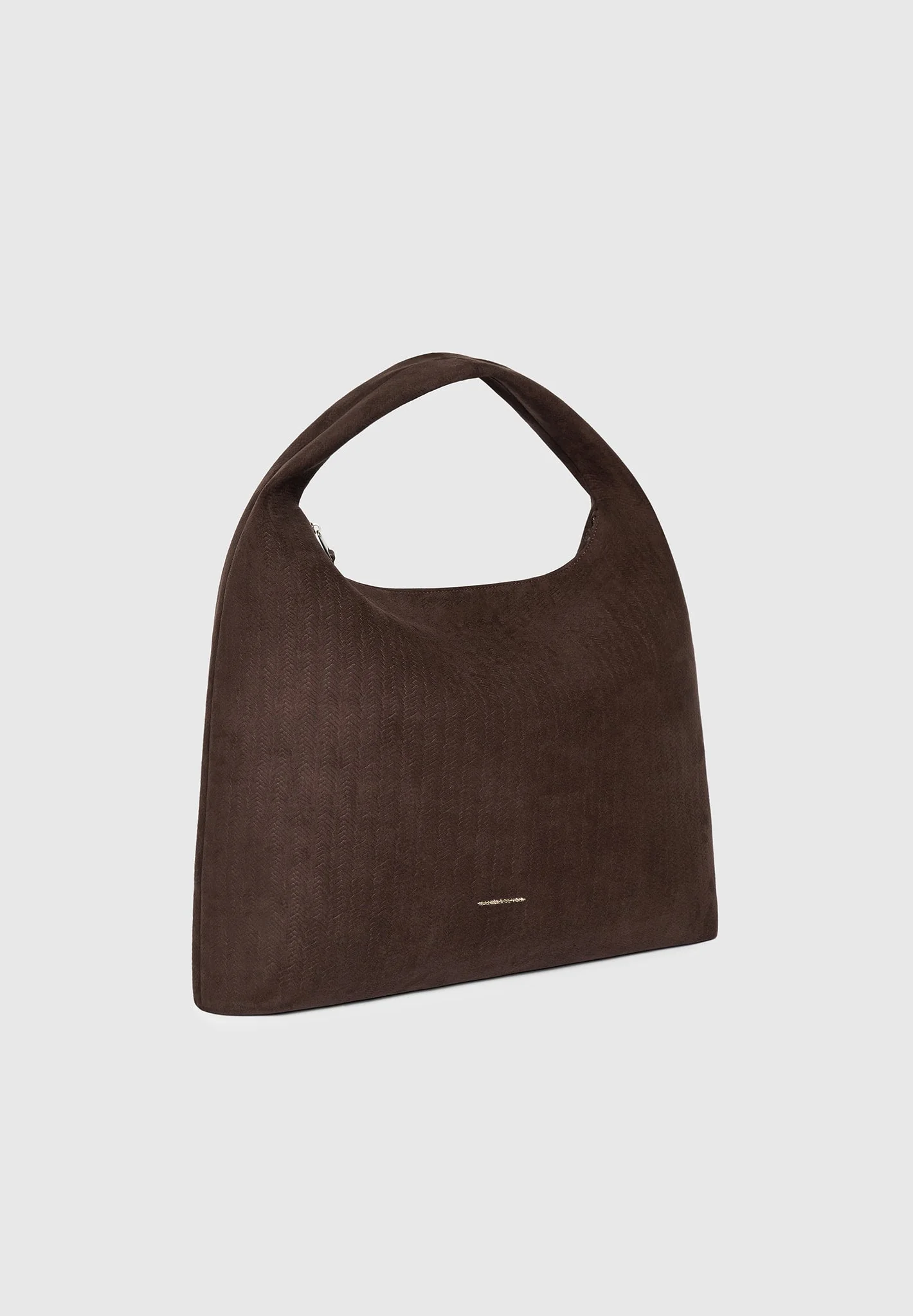 Aubin - Braided Suede Hobo Bag - Brown - Image 3