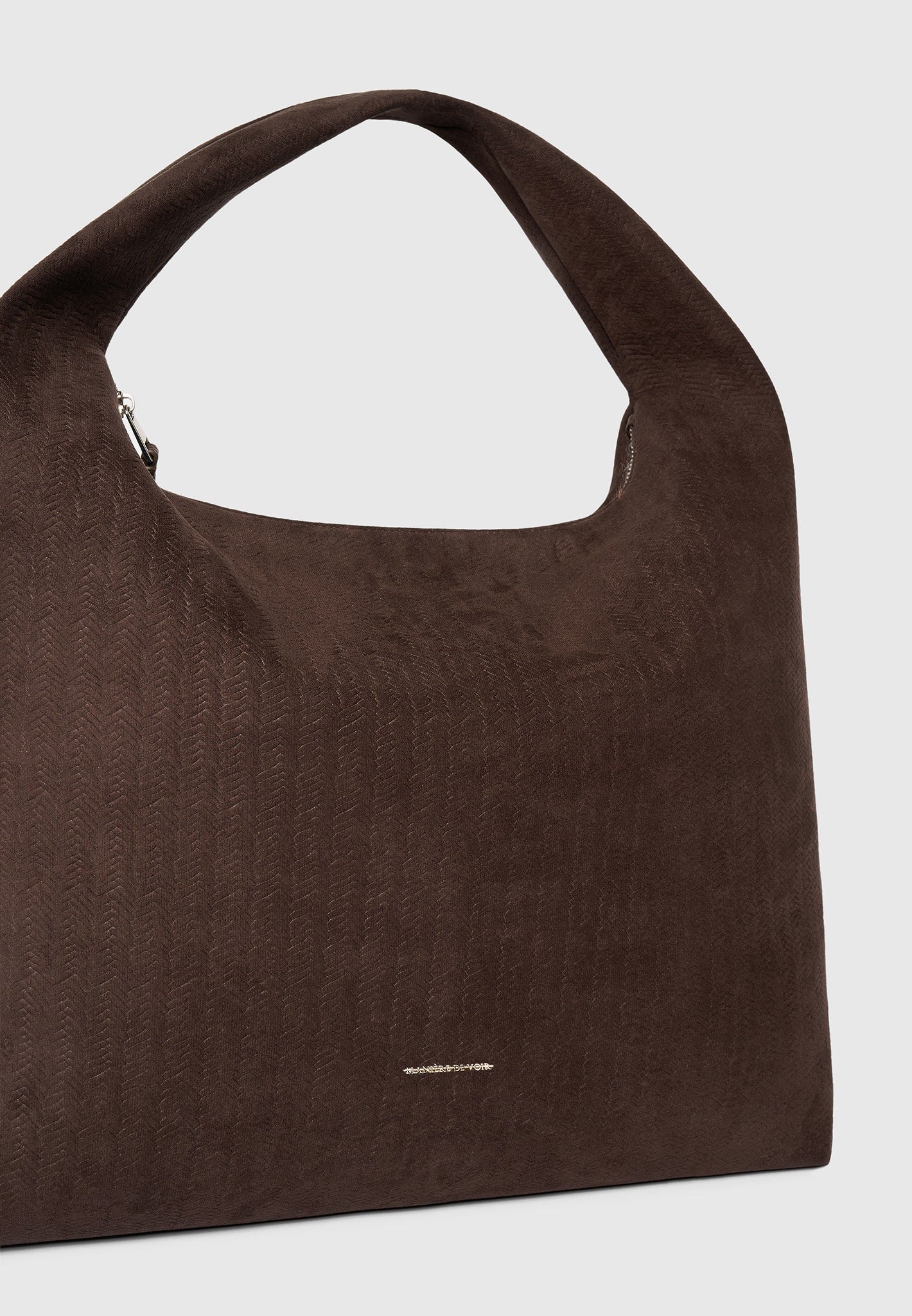 Aubin - Braided Suede Hobo Bag - Brown - Image 6