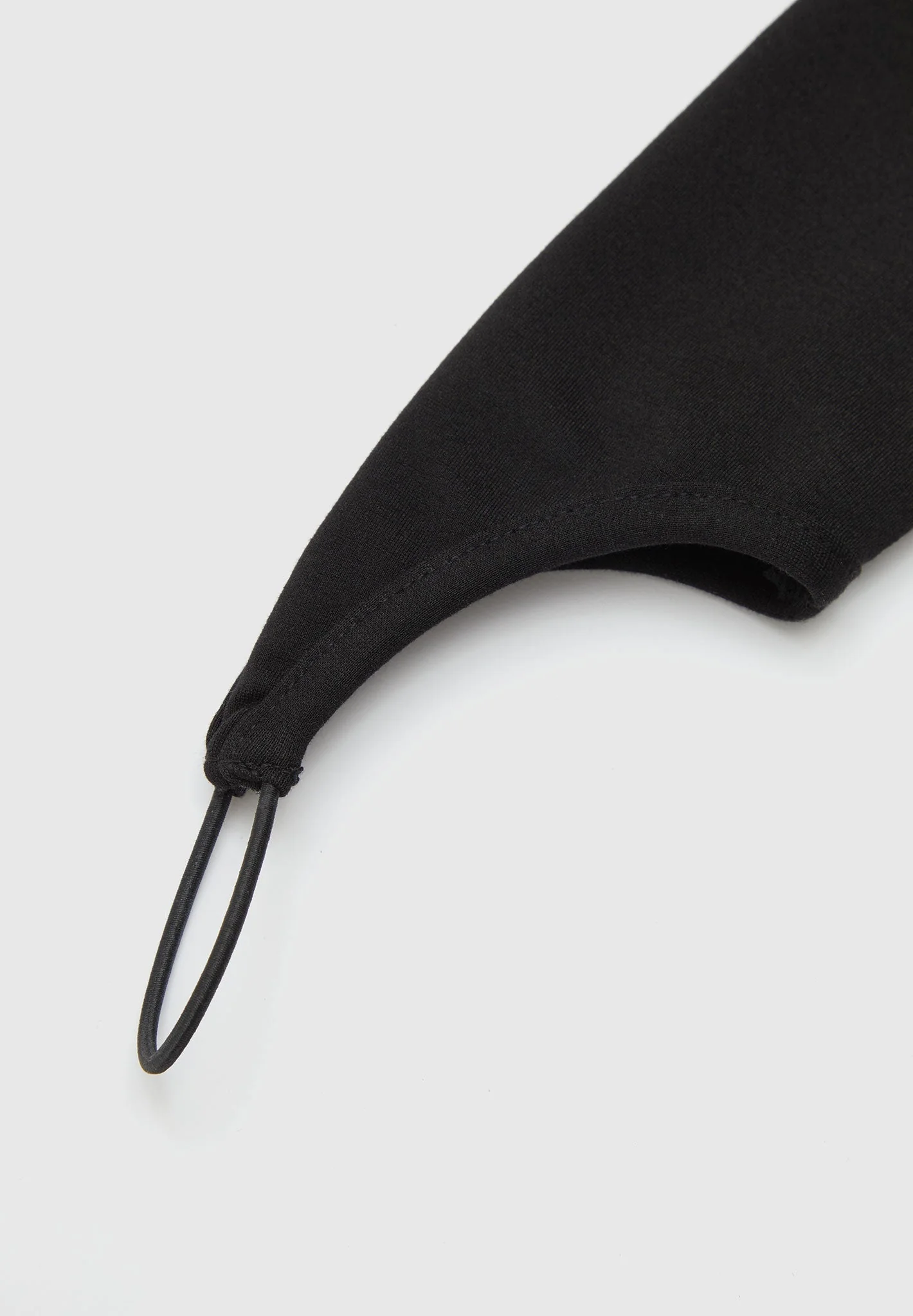 Contrast Asymmetric Bodysuit - Black - Image 7