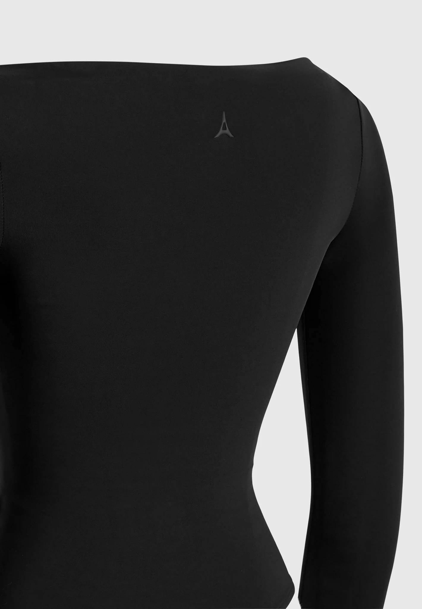 Eva - Boat Neck Bodysuit - Black - Image 6