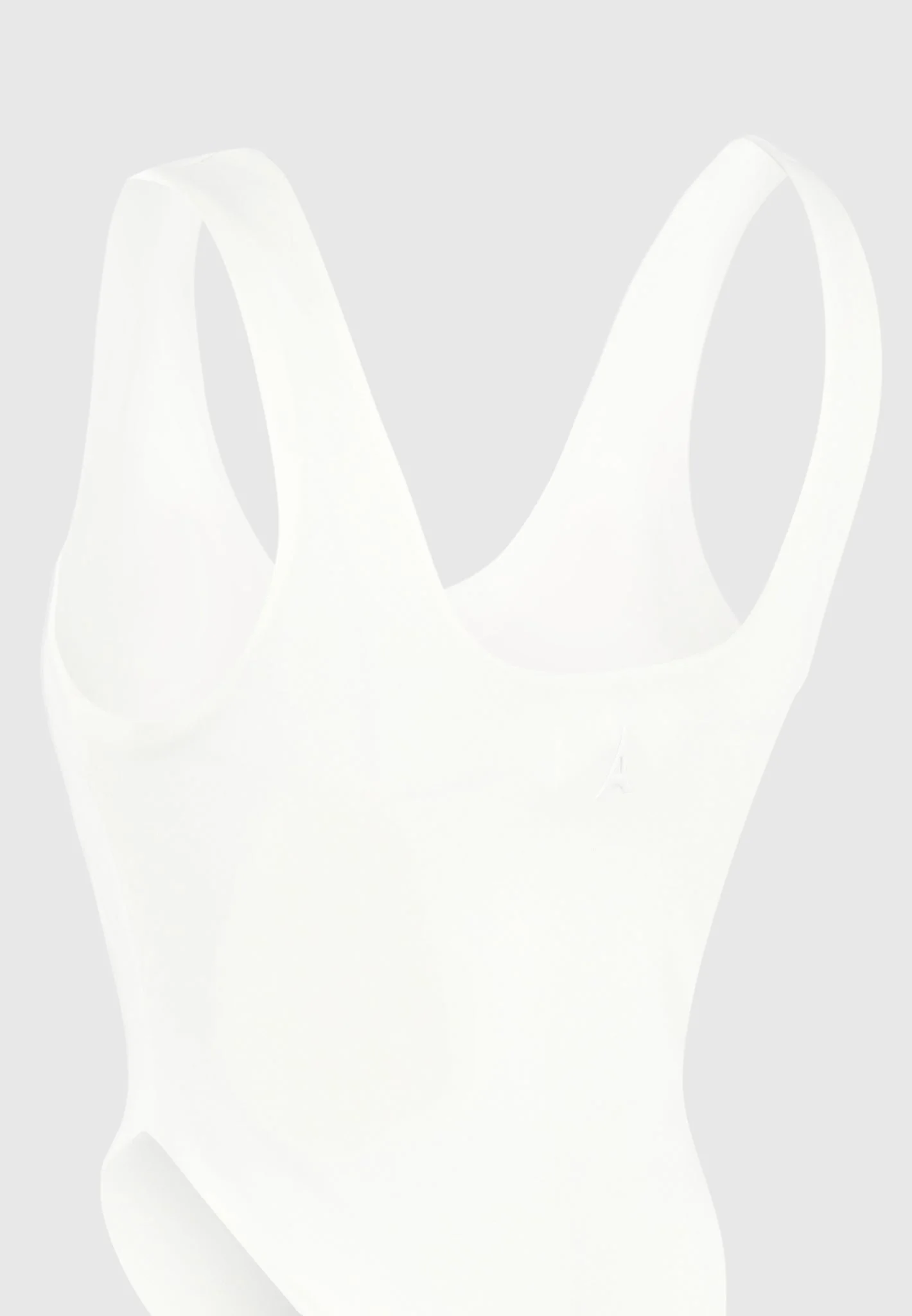 Manon - Double Layer High Leg Bodysuit - Off White - Image 6