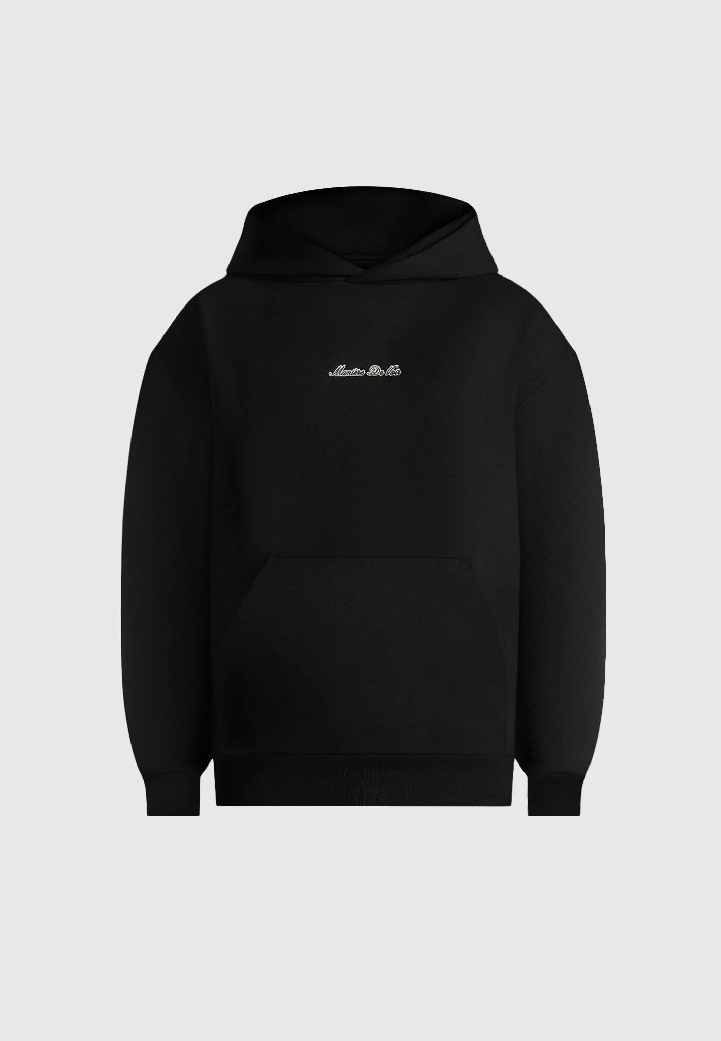 JS001 - Unisex Signature Relaxed Fit Hoodie - Black - Image 3