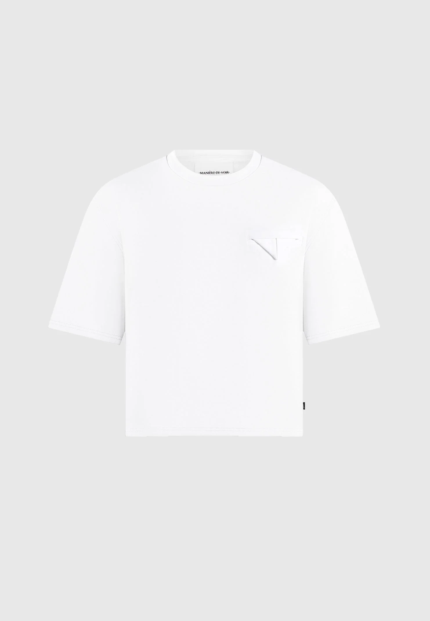 Leon - Boxy Cropped T-Shirt - White - Image 5