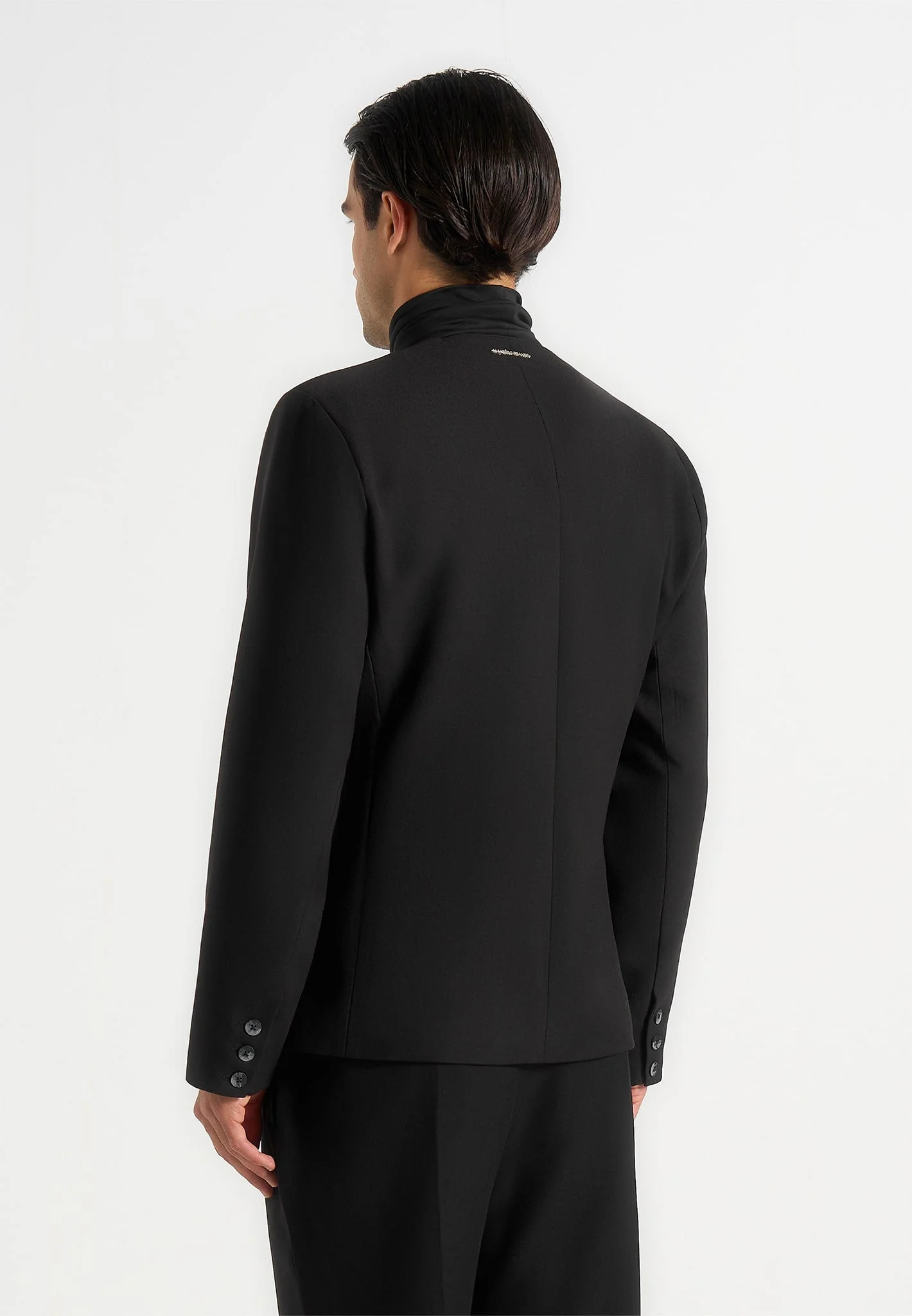 Timeo - Tailored Kimono Blazer - Black - Image 4