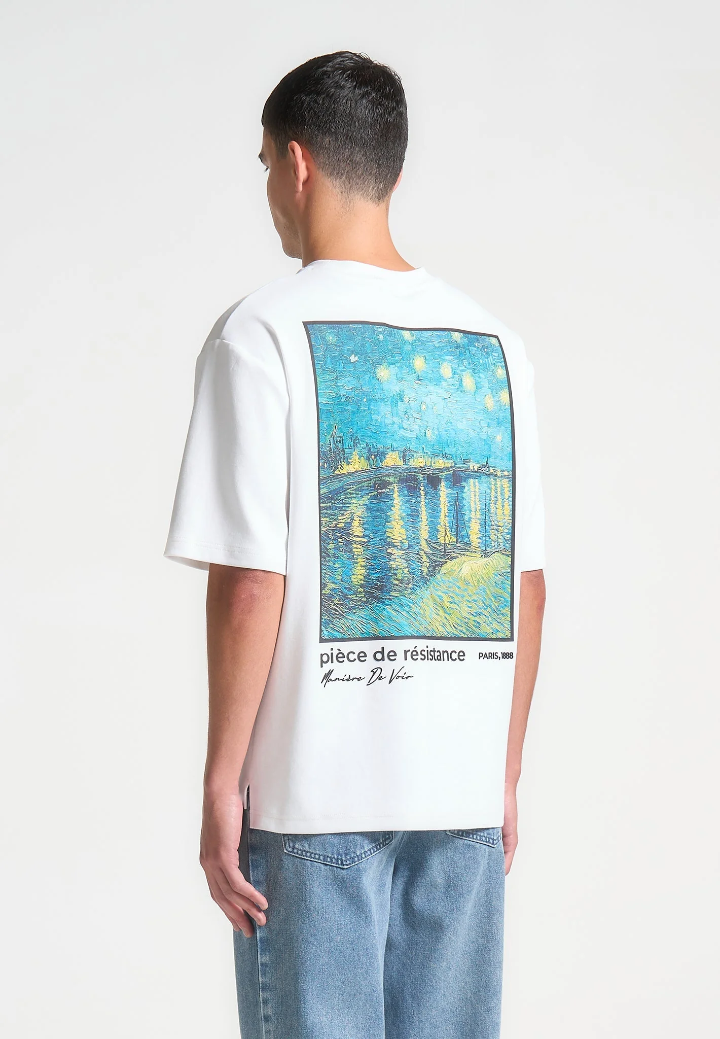 Piece De Resistance - Van Gogh Cotton T-Shirt - White - Image 5