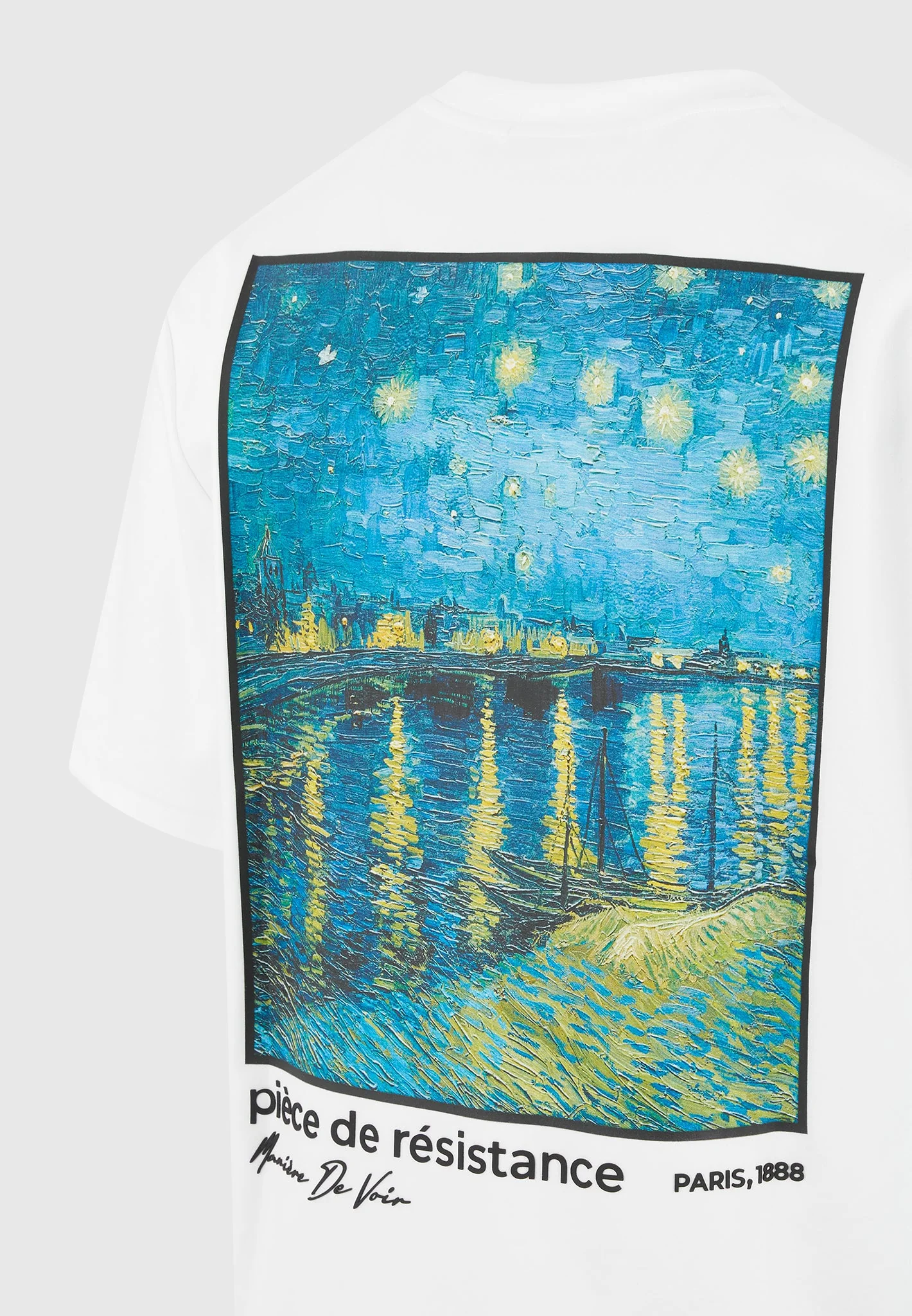 Piece De Resistance - Van Gogh Cotton T-Shirt - White - Image 8